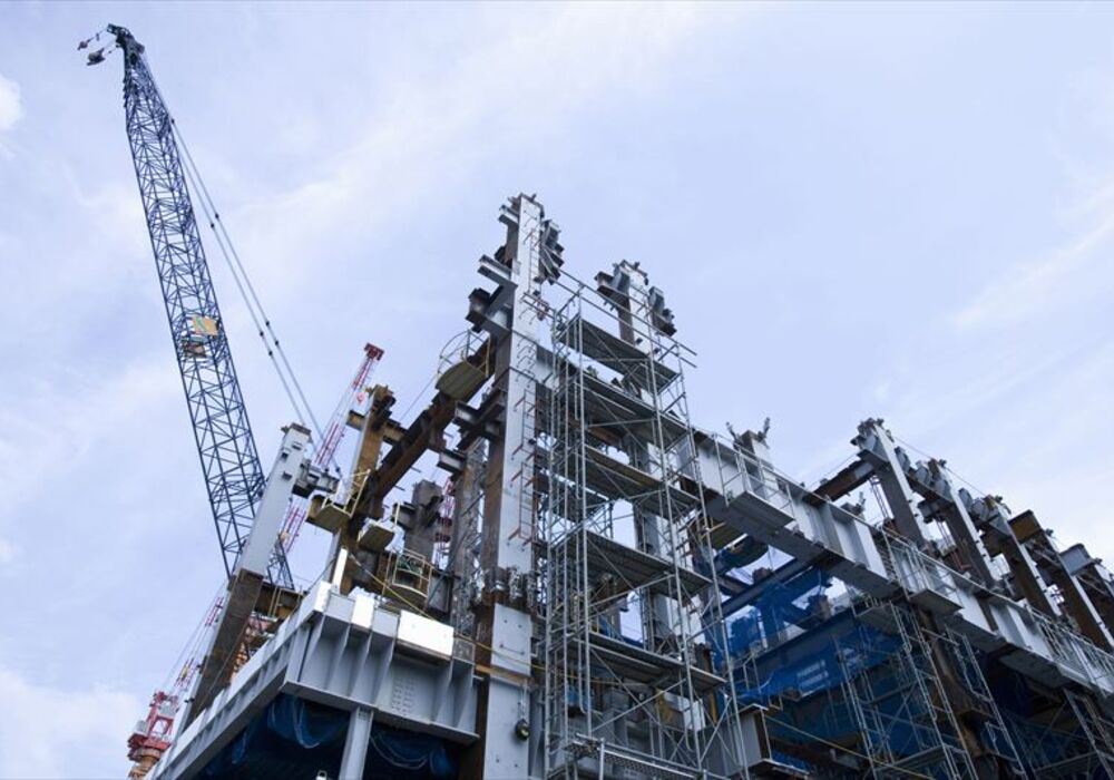 ビルの建設現場